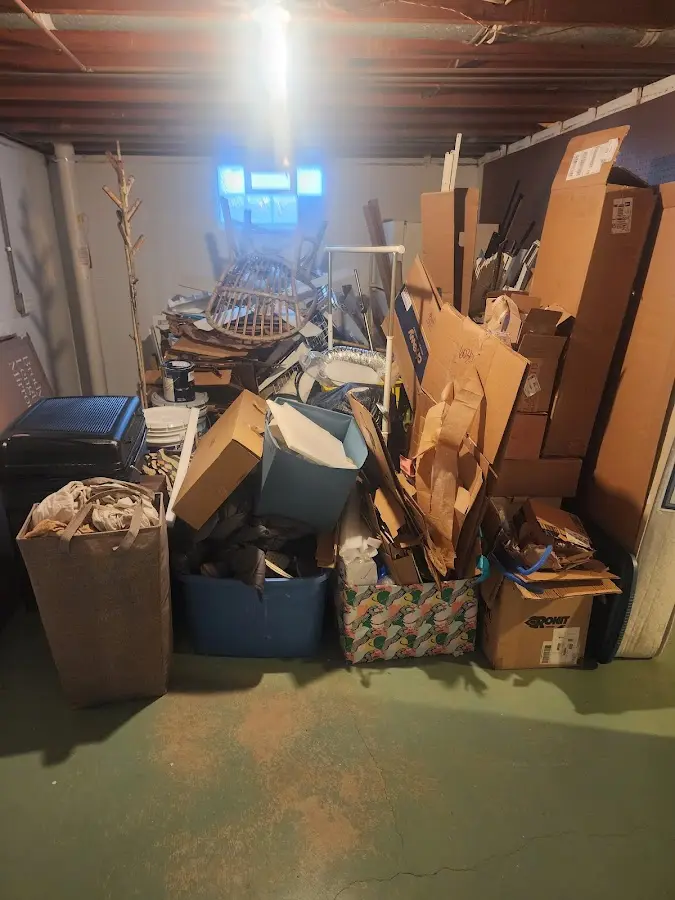 Roll-off dumpster container at job site for Yard Waste Dumpster Rental in West Rockhill